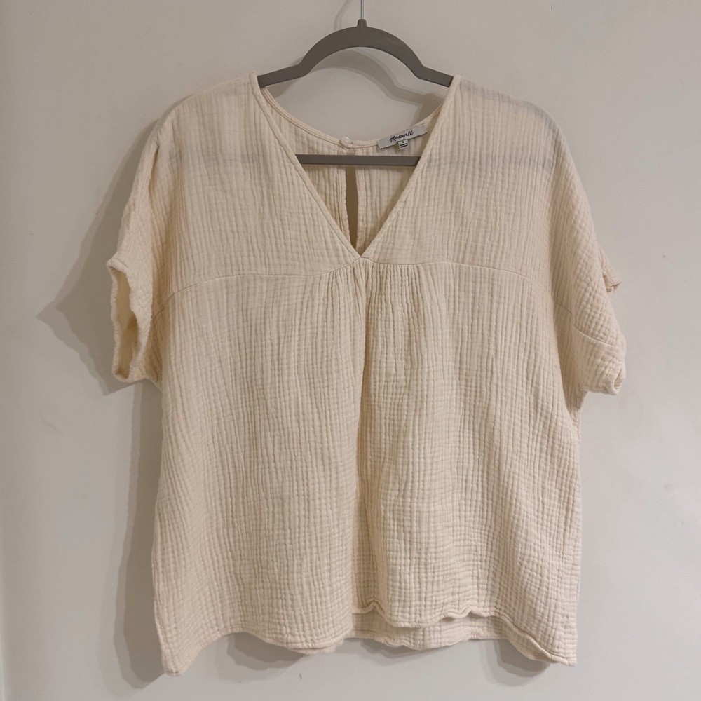 Madewell Crinkle Gauze Rhyme Top